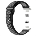 Huawei Watch Fit Dwukolorowy Sportowy Silikonowy Pasek - Czarny / Szary