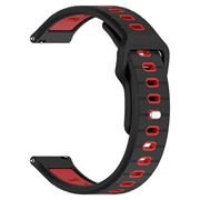 Garmin Vivoactive 6 Dwukolorowy Silikonowy Pasek - Czerń / Czerwień
