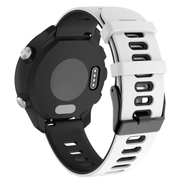 Garmin Vivoactive 4 Dwukolorowy Sportowy Silikonowy Pasek - Biel / Czerń