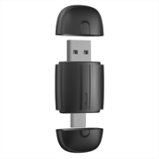 Dwugłowicowy bezprzewodowy adapter CarPlay i Android Auto 2 w 1