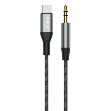 Dudao L11ProT Kabel USB-C do Minijack - Typ-C/3.5mm - 1m - Czarny