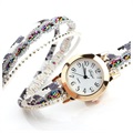 Okrągły Damski Zegarek Duoya Fancy Series Quartz