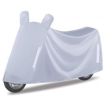 Pyłoszczelny i przeciwdeszczowy pokrowiec motocyklowy - 5XL - srebrny