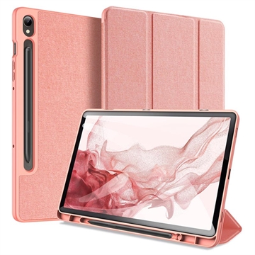 Samsung Galaxy Tab S9 Zamykane Etui Smart Tri-Fold Dux Ducis Domo - Róż