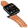 Apple Watch Series 7/SE/6/5/4/3/2/1 Skórzany Pasek Dux Ducis - 41mm/40mm/38mm - Brąz