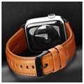 Apple Watch Series 7/SE/6/5/4/3/2/1 Skórzany Pasek Dux Ducis - 41mm/40mm/38mm - Brąz