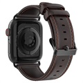 Apple Watch Series 7/SE/6/5/4/3/2/1 Skórzany Pasek Dux Ducis - 41mm/40mm/38mm - Kawa