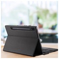 Etui z Klawiaturą Bluetooth Dux Ducis Samsung Galaxy Tab S7/S8 - Czarne