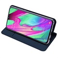 Samsung Galaxy A40 Etui z Klapką Dux Ducis Skin Pro - Ciemnoniebieski