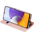 Etui z Klapką Dux Ducis Skin Pro do Samsung Galaxy A22 5G, Galaxy F42 5G - Różowe