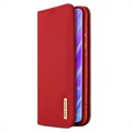 Skórzane Etui Dux Ducis Wish do Samsung Galaxy S20 - Czerwień