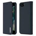 Skórzane etui z portfelem Dux Ducis Wish do telefonu iPhone 7/8/SE (2020)/SE (2022) - Niebieskie