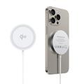 Duzzona W18 Qi2 Fast Wireless Charger 15W - iPhone 12/13/14/15 - biały