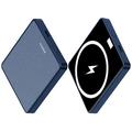 E30 10000mAh 15W Wireless Charging PD + QC 20W Magnetic-Absorbed Power Bank Zewnętrzny zestaw baterii Ładowarka do telefonu - Niebieski