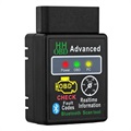 Bluetooth OBD2 do wykrywania uszkodzeń samochodu ELM327 V2.1 - Czarny