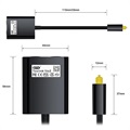 Optyczny Rozdzielacz Audio Toslink EMK 102B - Czarny