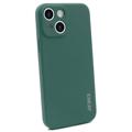 iPhone 14 Etui Enkay z Ciekłego Silikonu - Czarniawy Zielony