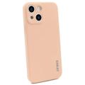 iPhone 14 Etui Enkay z Ciekłego Silikonu - Róż