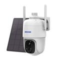 ESCAM G24 H.265 3MP Full HD AI Kamera do identyfikacji z panelem słonecznym PIR Alarm Kamera WiFi Wbudowany akumulator