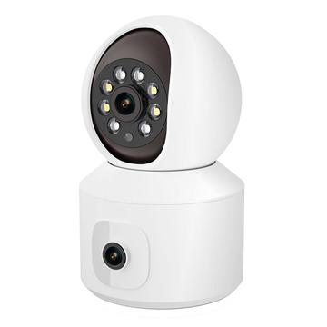 ESCAM QF010 2x2MP Dual Lens Motion Detection WiFi Camera Two-Way Voice Camera Support Cloud Storage - wtyczka EU