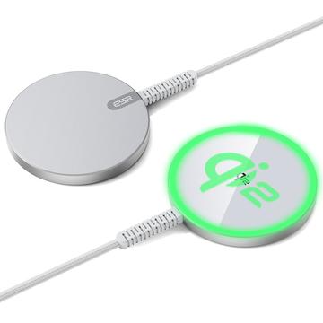 Ładowarka bezprzewodowa ESR HaloLock Qi2 Mini MagSafe 15W - Srebrny