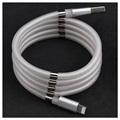 Magnetyczny kabel ładujący Lightning Easy Coil - 1m - Biały