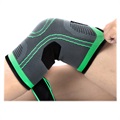 Elastic Unisex Fitness Knee Pad Protector - XL - Green