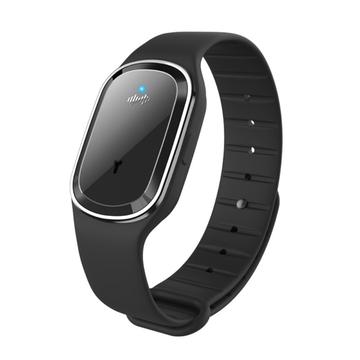 Elektroniczna ultradźwiękowa bransoletka odstraszająca komary - czarna