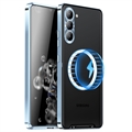 Samsung Galaxy S23 5G Hybrydowe Etui Magnetyczny Galwanizowane - Błękit