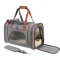 Elegancka torba transportowa dla psa - 46x26x28cm - Szara