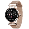 Elegancki Damski Wodoodporny Smartwatch z Pulsometrem H1 (Otwarte Opakowanie A) - Różowe Złoto