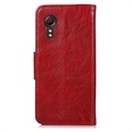 Etui z Serii Elegant z Podpórką Samsung Galaxy Xcover 5 - Czerwień