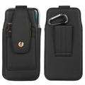 Eleganckie uniwersalne etui z klipsem do paska 6.7" - kieszenie na karty, karabińczyk