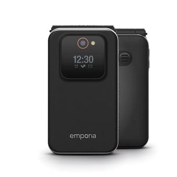 Telefon z klapką Emporia Joy-LTE dla seniorów - czarny