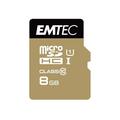Karta pamięci Emtec Gold+ MicroSDHC z adapterem ECMSDM8GHC10GP - 8 GB