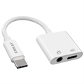 Adapter Audio Hat Prince HC-13 USB-C / 3.5mm & Type-C - Czarny