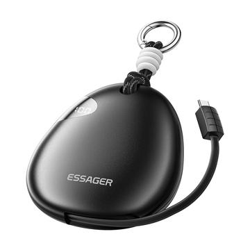 Essager HW02 10000mAh Power Bank z kablem Type-C i karabińczykiem - 22.5W