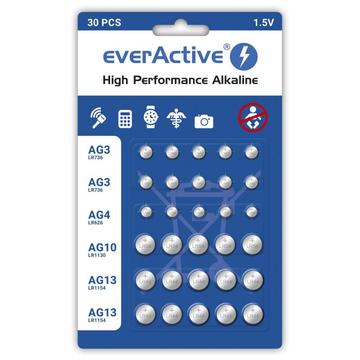 Zestaw baterii alkalicznych EverActive - 30 szt.