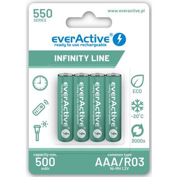 EverActive Infinity Line EVHRL03-550 Akumulatorki AAA 550mAh - 4 szt.