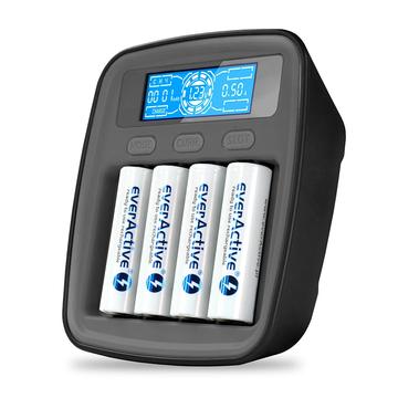 Profesjonalna ładowarka EverActive NC-1000M v2 Ni-MH/Ni-Cd - 4x AAA/AA