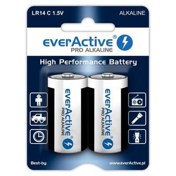 Baterie alkaliczne EverActive Pro LR14/C 8000mAh - 2 szt.