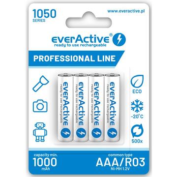 EverActive Professional Line EVHRL03-1050 Akumulatory AAA 1050mAh - 4 szt.