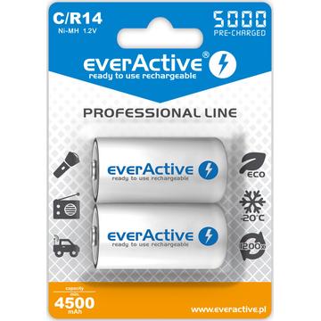 EverActive Professional Line EVHRL14-5000 Akumulatory C 5000mAh - 2 szt.