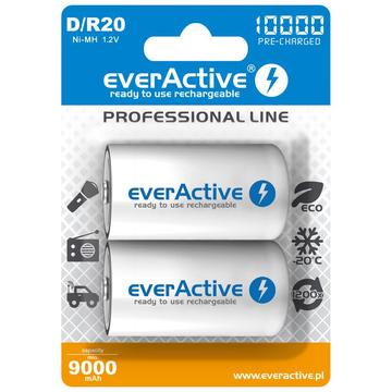 EverActive Professional Line EVHRL20-10000 Akumulatory D 10000mAh - 2 szt.