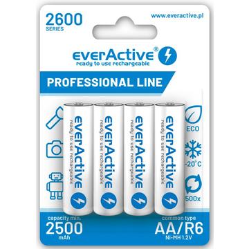 EverActive Professional Line EVHRL6-2600 Akumulatory AA 2600mAh - 4 szt.