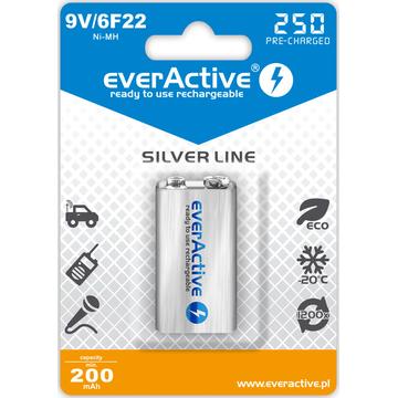 EverActive Silver Line EVHRL22-250 Akumulator 9V 250mAh