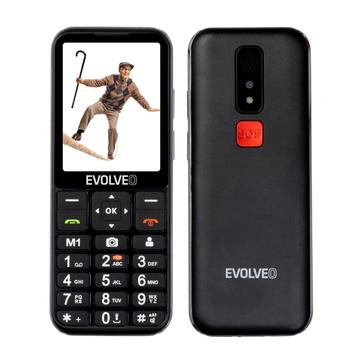 Evolveo EasyPhone LT 4G Telefon dla seniora z lokalizacją SOS GPS i podstawką ładującą - czarny