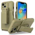 Hybrydowe Etui na Pasek iPhone 14 Plus Serii Explorer - Wojskowa Zieleń