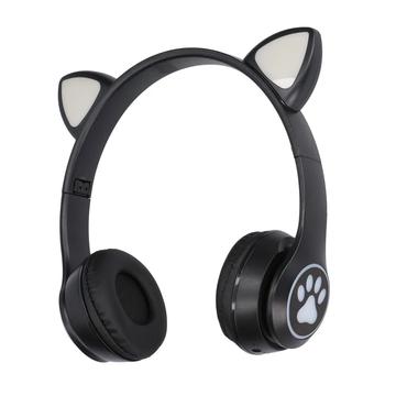 Bezprzewodowe słuchawki dla dzieci Extralink Cat-Ear - czarne