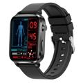 Wielofunkcyjny Wodoodporny Smartwatch F100 - Pasek Sportowy - Czarny